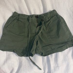 Green shorts
